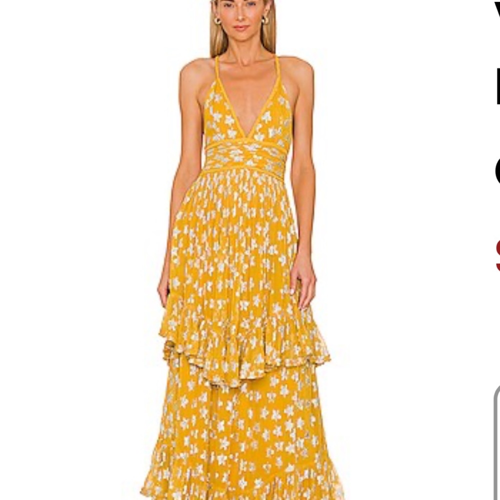 ROCOCO SAND, Size M - VEGA DRESS IN YELLOW